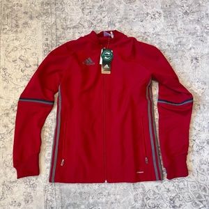 Mens Adidas Con16 Mens Track Training Jacket Red Climacool - Size Small